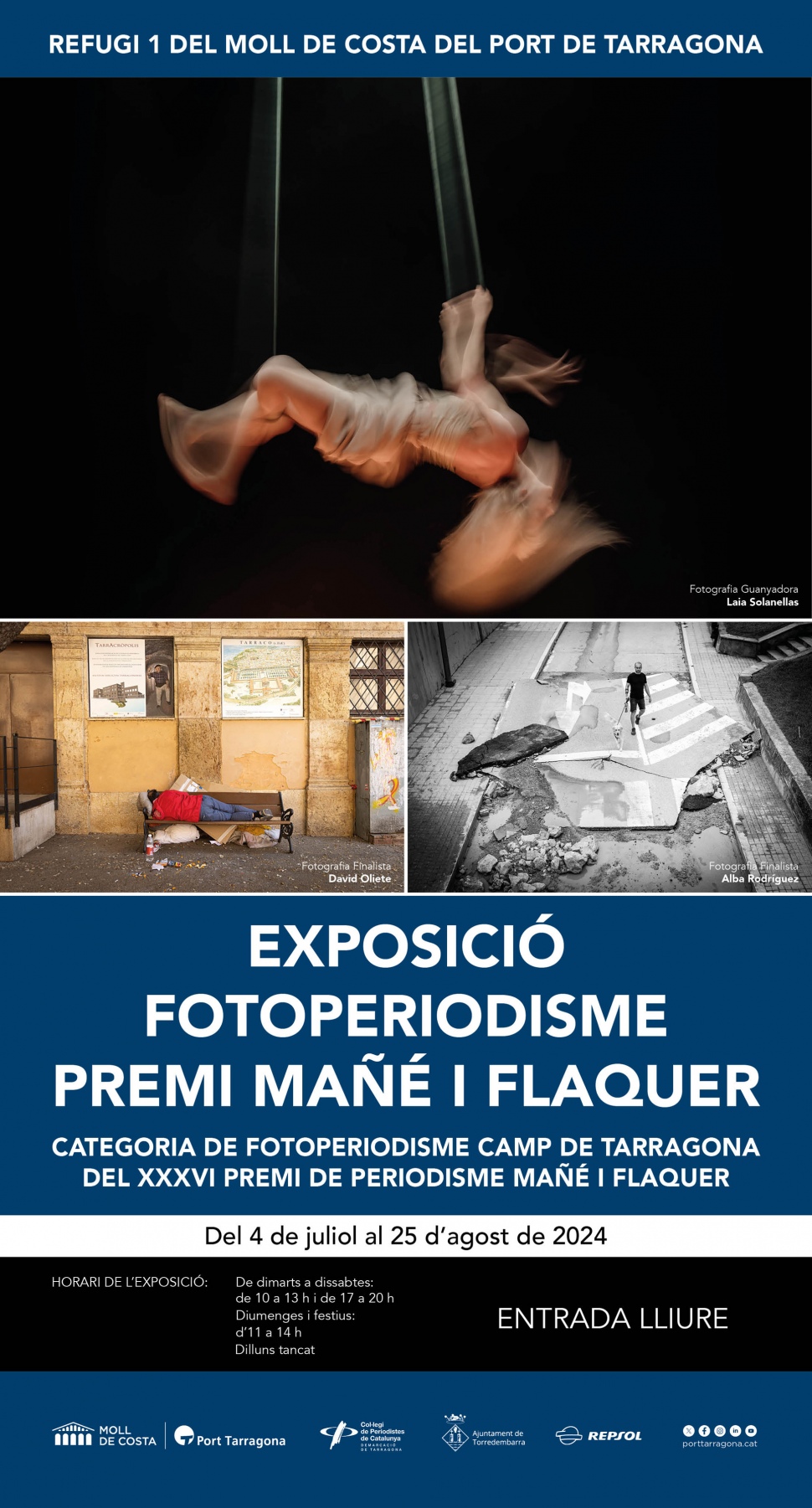 El Refugi 1 acull les fotografies del ‘Premi Mañé i Flaquer’ en la categoria Fotoperiodisme Camp de Tarragona